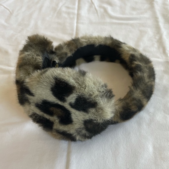 Vintage Accessories Vintage Faux Fur Leopard Print Ear Muffs Poshmark
